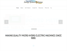 Tablet Screenshot of microhydropower.com